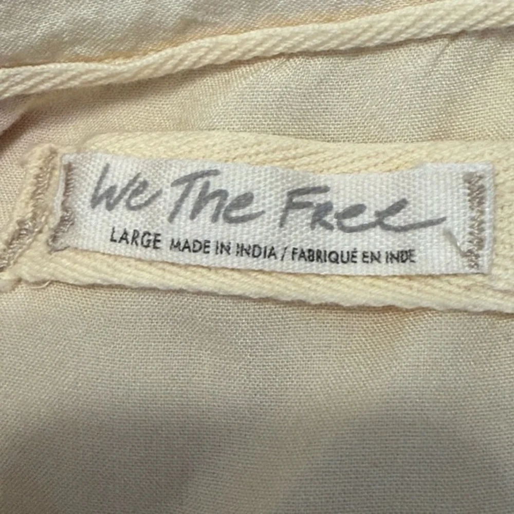 Free People Share Good Vibes Buttondown XS Ivory Pink Combo Floral - Picture 11 of 12